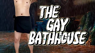 A gay man had sex with a expanse of men in a gay bathhouse and swallowed a expanse of cum
